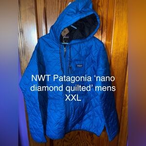 Patagonia Men's Vibrant Blue Quilted Puffer Jacket